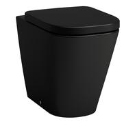 LAUFEN MEDA WC au sol, sans rebord, Silent Flush, 360x540mm, chasse deau basse, H8231117160001, Couleur: Noir Mat