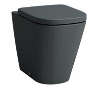 Laufen WC au sol Meda - 36x54 cm - Sans rebord Silent Flush - Graphite mat