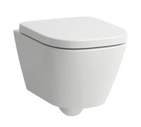 LAUFEN MEDA WC suspendu Advanced compact, sans rebord, Silent Flush, 360x490mm, fixation cachée chasse deau basse, H8201137570001, Couleur: Blanc Mat