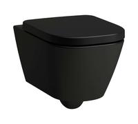 Laufen Meda - WC suspendu, Rimless, noir mat H8201107160001