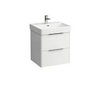 Laufen Base - Meuble-lavabo, 52x52x44 cm, 2 tiroirs, blanc mat H4021721102601