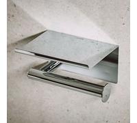 Niara porte-papier toilette avec couvercle chromé 159x112x88 mm - LAUFEN H3840620040031
