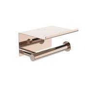 Niara porte-papier toilette avec couvercle rose gold brossé 159x112x88 mm - LAUFEN H3840621620031