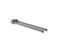 Niara porte-serviettes pivotant double 40 cm pvd couleur inox 78x402x45 mm - LAUFEN H3810611610011