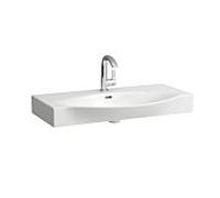 LAUFEN Palace vasque 8117020001081 90 x 51 cm, blanc , trop-plein, 3 trous de robinetterie
