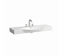 LAUFEN Palace vasque 8117040001081 120x51cm, non coupé, blanc , 3 trous de robinetterie