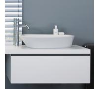 Laufen Palomba Collection - Vasque 60x40 cm, sans trop-plein, sans trou pour robinetterie, blanc H8168030001121