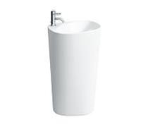 LAUFEN Palomba lavabo 8118044001091 52 x 43,5 x 90cm, sans trop-plein, sans trou pour robinet