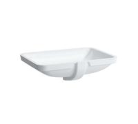 Laufen Lavabo Pro S 60x40 cm rectangulaire sous-plan blanc brillant sans trou trop-plein