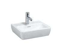 LAUFEN PRO A lave-mains, 1 trou de robinetterie, avec trop-plein, 450x340mm, H8119510371041, Couleur: Manhattan