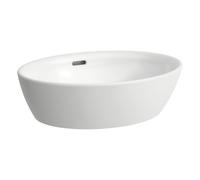 Laufen Lavabo Pro B 52×39 cm ovale à poser blanc sans trou pour robinetterie, avec trop-plein