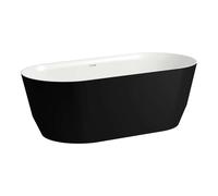 Laufen Pro - Baignoire 165x75 cm, noir mat/blanc H2399520680001