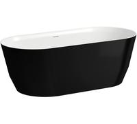 Laufen Pro baignoire autoportante 165x75 cm ovale blanc-noir H2399520640001