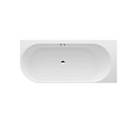 LAUFEN PRO Baignoire d'angle, Marbond, 1800x800x450mm, version droite, H2449550000001