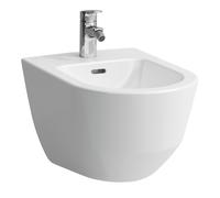 LAUFEN PRO Bidet mural, 1 trou pour robinet, 360x530mm, avec trou latéral pour arrivée deau, H8309520373041, Couleur: Manhattan