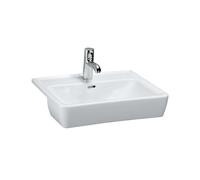 Laufen Lavabo semi-encastré match0 Pro A 56 x 44 cm Blanc avec trop-plein trou pour robinet 2000