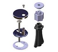 LAUFEN Pro montage H8989520000001 M 12, pour WC siège