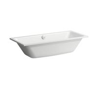 LAUFEN Pro S Baignoire à encastrer, acier émaillé, 1700x750x410mm, H2261807570401, Couleur: Blanc mat