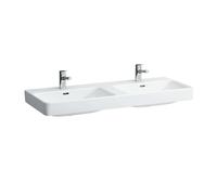 LAUFEN PRO S lavabo double, 1 trou de robinetterie, avec trop-plein, 1200x460mm, H8149664001041, Couleur: Blanc avec LCC
