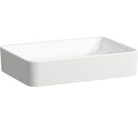 Laufen Pro S lavabo 55x38 cm rectangulaire à poser blanc brillant H8129654001121