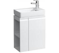 Laufen Pro S - Lavabo avec porte et tablette latérale à gauche, 470x275x605 mm, blanc mat H4830020954631