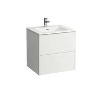 Laufen Pro S - Meuble avec lavabo, 60x61x50 cm, 2 tiroirs, blanc brillant H8649602611041