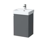 Laufen Pro S - Meuble pour lave-mains avec porte, 42x32x58 cm, charnières à gauche, graphite mat H4833010964801