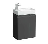 Laufen Pro S - Meuble pour lave-mains avec porte et étagère latérale à droite, 47x28x61 cm, graphite mat H4830010954801