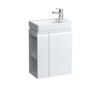 Laufen Pro S - Meuble pour lave-mains avec porte et étagère latérale à gauche, 47x28x61 cm, blanc mat H4830020954631