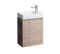 Laufen Pro S - Meuble pour lave-mains avec porte et étagère latérale à gauche, 47x28x61 cm, chêne clair H4830020954791