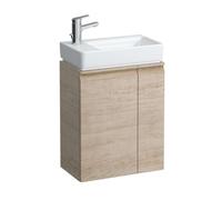 Laufen Pro S - Meuble pour lave-mains avec porte et tablette latérale à droite, 47x28x61 cm, chêne clair H4830010954791