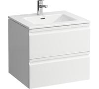LAUFEN Pro S Set 600, lavabo, 1 trou de robinetterie, trop-plein, meuble sous-lavabo inclus, 2 tiroirs, 600x500mm, H8619614631041