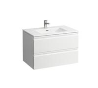 LAUFEN Pro S Set 800, lavabo, 1 trou de robinetterie, trop-plein, meuble sous-lavabo inclus, 2 tiroirs, 800x500mm, H8619634751041