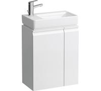 LAUFEN Pro S Set complet, lavabo, 1 trou de robinetterie à gauche, incl. meuble bas, porte à gauche, étagère à droite, 690x480mm, H8629654751041