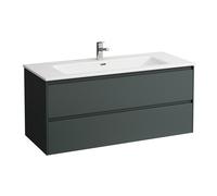 LAUFEN Pro S Set Lani Set complet 1200, lavabo, 1 trou de robinet, avec meuble sous-lavabo, 1200x500x540mm, H8649692661041, Couleur: Trafic gris