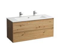 LAUFEN Pro S Set Lani Set complet 1200, lavabo, 2 trous pour robinet, meuble sous-lavabo inclus, 1200x500x540mm, H8649692671071, Couleur: ChÃªne sauvage