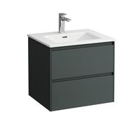 LAUFEN Pro S Set Lani Set complet 600, lavabo avec meuble sous-lavabo, 600x500x540mm, H8649642661041, Couleur: Trafic gris