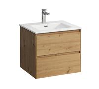 LAUFEN Pro S Set Lani Set complet 600, lavabo avec meuble sous-lavabo, 600x500x540mm, H8649642671041, Couleur: ChÃªne sauvage