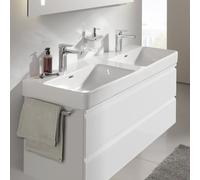 Laufen Lavabo Pro S double rectangulaire 130x46 cm blanc brillant H8149680001041