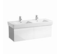 LAUFEN Pro un H4830810954751 -vasque H4830810954751 122x39x45cm, 2 tiroirs, blanc brillant