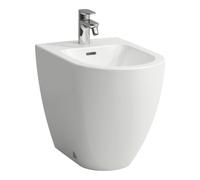 LAUFEN PRO X Bidet sur pied, 1 trou pour robinet, raccordement latéral, 360x530x430mm, H8328610003021, Couleur: Blanc