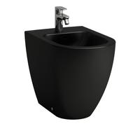LAUFEN PRO X Bidet sur pied, 1 trou pour robinet, raccordement latéral, 360x530x430mm, H8328617163021, Couleur: Noir mat