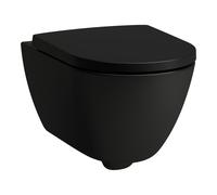 LAUFEN PRO X WC suspendu Advanced, Silent Flush, chasse d'eau basse, sans rebord, 360x520x345mm, H8208607160001, Couleur: Noir mat