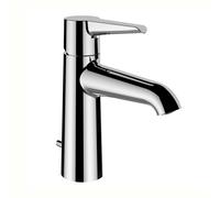 LAUFEN PURE Mitigeur monocommandé pour lavabo, Eco+, bec fixe, saillie 110 mm, avec vidage, chromé, HF901701100000, Couleur: chrome