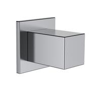 LAUFEN Quadriga Coude de raccordement, avec clapet anti-retour, saillie 42mm, 55x55mm, HF901159441000, Couleur: acier inoxydable