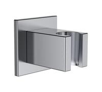 LAUFEN Quadriga Support de douche, fixe, saillie 44mm, rosace carrée 55x55mm, HF901168441000, Couleur: acier inoxydable