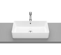 Laufen Roca The Gap WT vasque rectangulaire, sans trou pour robinetterie, 600x370, blanc, 1 pièce.