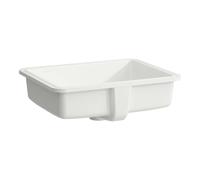 Laufen – Lavabo encastré Savoy 44×33 cm blanc, sans trou pour robinetterie, avec trop-plein