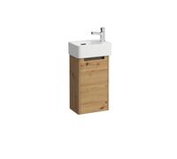 LAUFEN Set complet 340, VAL Lave-mains, 1 trou de robinetterie à gauche, avec trop-plein, incl. meuble sous-lavabo JUNA, 1 porte à droite, 340x220x635mm, H8632802671061
