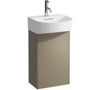 Laufen Meuble sous-lavabo Sonar H4054810340421 1 porte charnière à gauche Titane 38,5x60x24 cm